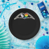 Fortschritte beim Herzstolz der Knochen Pappteller (Party)