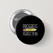 Fortschritte beim perfekten Preppy Lehrer zurück z Button (Vorne & Hinten)