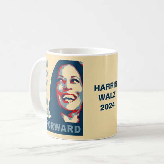 FORTSCHRITTE - Harris Walz 2024 Kaffeetasse (Vorderseite Links)
