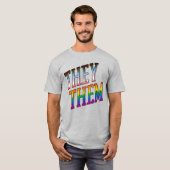 Fortschritte Pronouns sie T-Shirt (Vorne ganz)