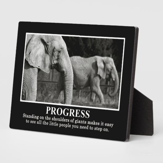 Fortschritte Stehend auf den Schultern der Gigante Fotoplatte (Seite)