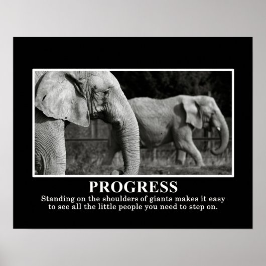 Fortschritte Stehend auf den Schultern der Gigante Poster (Vorne)