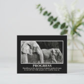 Fortschritte Stehend auf den Schultern der Gigante Postkarte (Stehend Vorderseite)