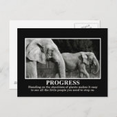 Fortschritte Stehend auf den Schultern der Gigante Postkarte (Vorne/Hinten)