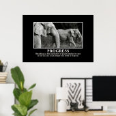 Fortschritte von Stehend auf den Schultern von Gia Poster (Heimbüro)