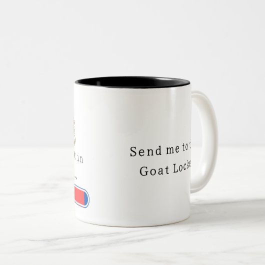 Fortschritte - Ziegenlocker Zweifarbige Tasse (VorderseiteRechts)