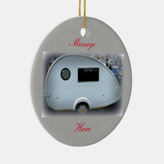 Fortschrittlicher Teardropanhänger-Sinti und Keramik Ornament (Rechts)