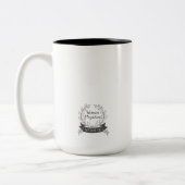 Fortschritts-nicht Perfektion - dunkelgrau Zweifarbige Tasse (Links)