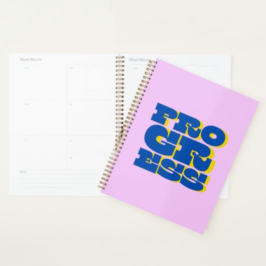 Fortschrittsangebot für Neujahrsresolutionen Planer (Anzeige)