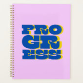 Fortschrittsangebot für Neujahrsresolutionen Planer (Vorderseite)