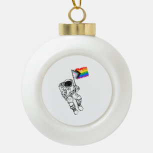 Fortschrittsmond Keramik Kugel-Ornament