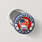 Fortschrittspartei - Knopf Button (Vorne & Hinten)