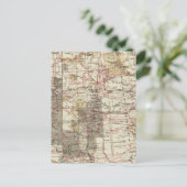 Fortschrittsplan 1878 der Geografischen Erhebungen Postkarte (Stehend Vorderseite)