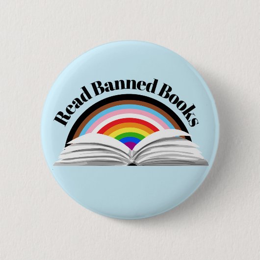 Fortschrittsstolz auf verbotene Bücher lesen Button (Vorderseite)