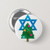 Fortsetzung Christmukah hanukkah Button (Vorne & Hinten)