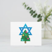 Fortsetzung Christmukah hanukkah Feiertagspostkarte (Stehend Vorderseite)