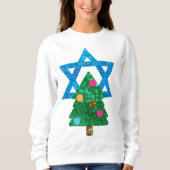 Fortsetzung Christmukah hanukkah Frauen Sweatshirt (Vorderseite)