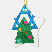 Fortsetzung Christmukah hanukkah Keramik Ornament (Links)
