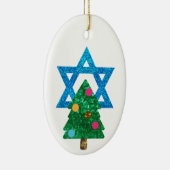 Fortsetzung Christmukah hanukkah Keramikornament (Rechts)