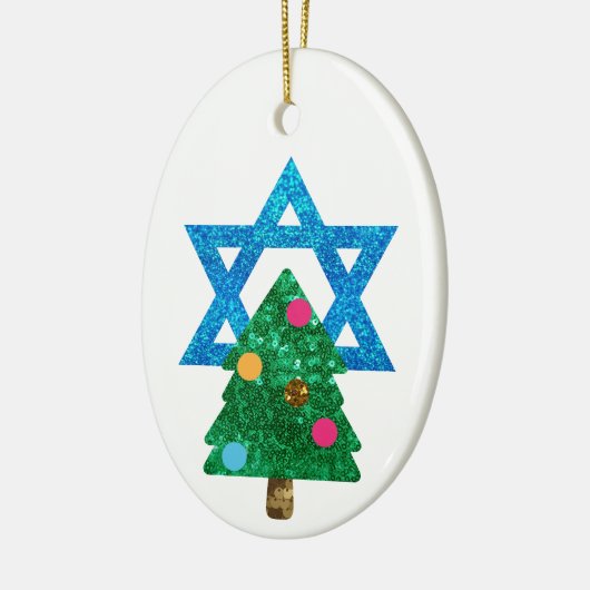Fortsetzung Christmukah hanukkah Keramikornament (Links)