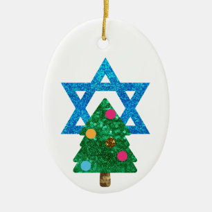 Fortsetzung Christmukah hanukkah Keramikornament