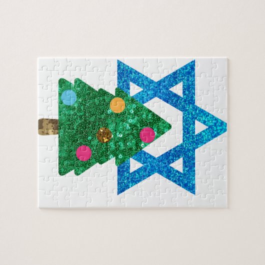 Fortsetzung Christmukah hanukkah Puzzle (Horizontal)