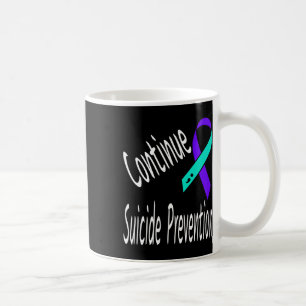 Fortsetzung der Suizidprävention Semicolon Ribbon  Kaffeetasse