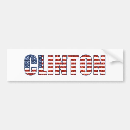 Fortsetzung von Clinton Autoaufkleber (Vorne)