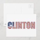 Fortsetzung von Clinton Postkarte (Vorne/Hinten)