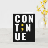 Fortsetzung von Semicolon Suicide Bewusstsein für  Karte (Gelbe Blume)