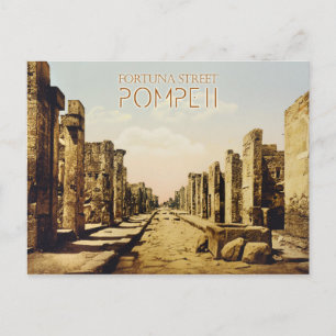 Fortuna-Straße, Pompeji, Italien Postkarte