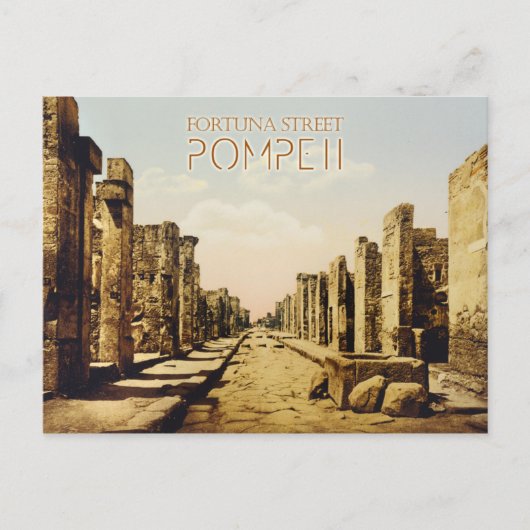 Fortuna Street, Pompeii, Italien Postkarte (Vorderseite)