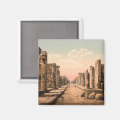 Fortuna Street, Pompeii, Kampanien, Italien Magnet (Vorderseite/Rückseite)