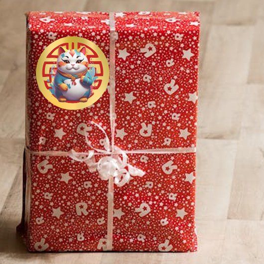 Fortune Cat Chinese New Year Stickers