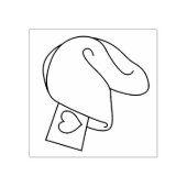 Fortune Cookie Art Briefmarke Gummistempel (Prägung)