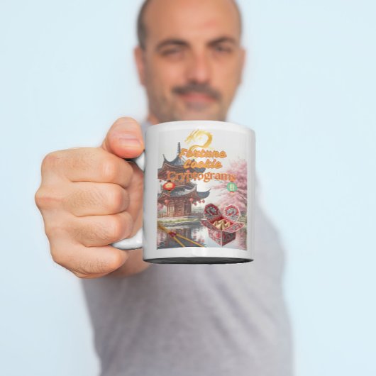 Fortune Cookie Cryptogram Coffee Tasse