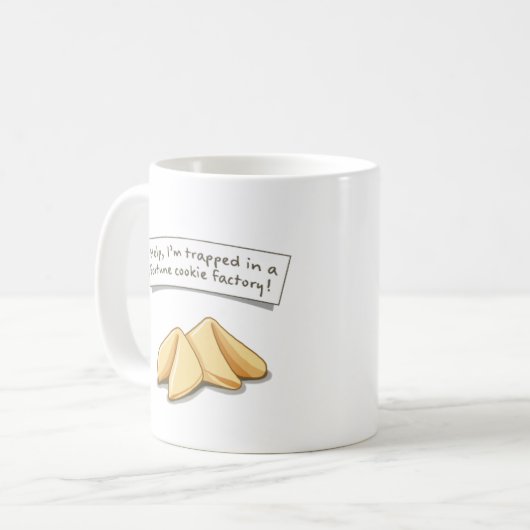 Fortune-Cookie Kaffeetasse (Vorderseite Links)