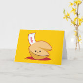 Fortune Cookie Karte (Gelbe Blume)