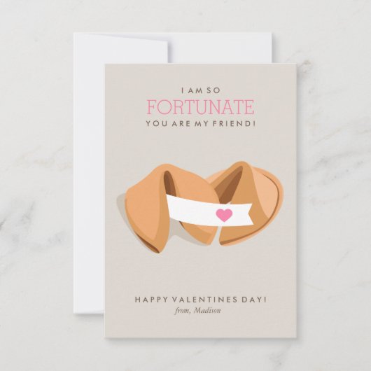 Fortune Cookie Kinder Klassenraum Valentine Einladung (Vorderseite)