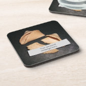 Fortune Cookie mit Personalisierten Fortune-Unters Getränkeuntersetzer (Linke Seite)