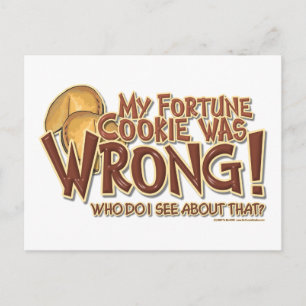 Fortune Cookie Postkarte