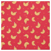 Fortune Cookie Red Chinese Viel Glück Pattern Stoff (Muster)