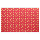 Fortune Cookie Red Chinese Viel Glück Pattern Stoff (Fat Quarter (45,7 x 55,9 cm))