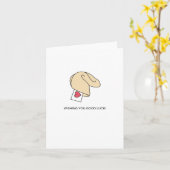 Fortune Cookie Viel Glück Card Karte (Gelbe Blume)