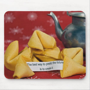 fortune cookie with teapot mousepad
