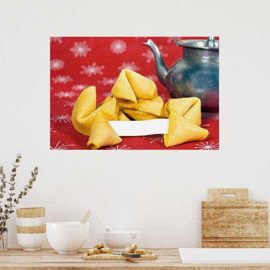 Fortune Cookie with Teapot Poster (Küche)