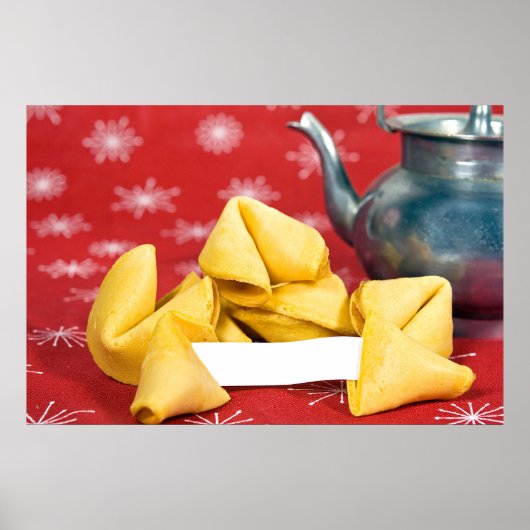 Fortune Cookie with Teapot Poster (Vorne)