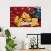fortune cookie with wise words poster (Heimbüro)