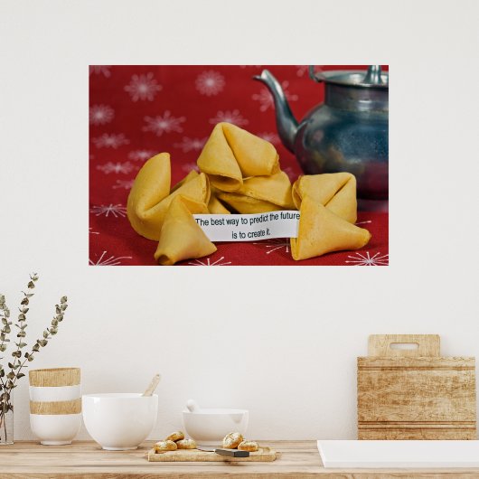 fortune cookie with wise words poster (Küche)