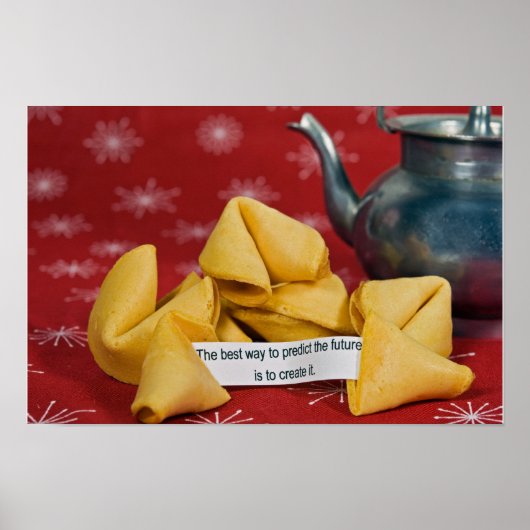 fortune cookie with wise words poster (Vorne)